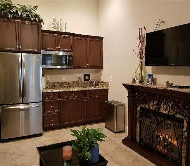 Private living room/kitchen