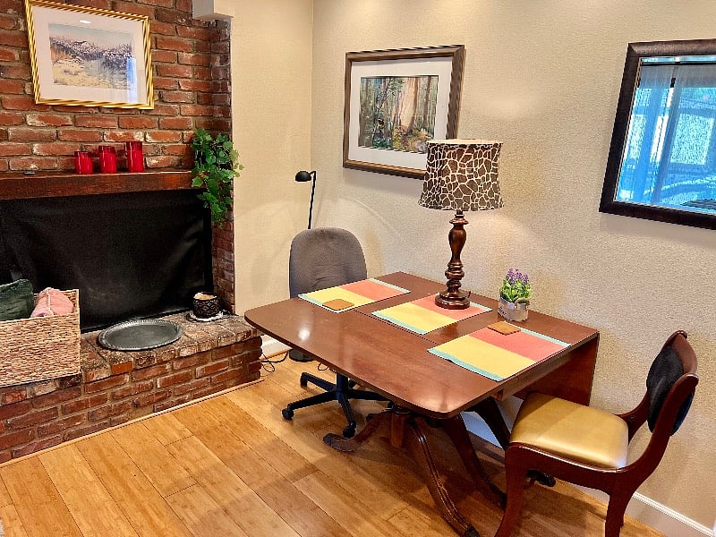 Table within the bedroom 
