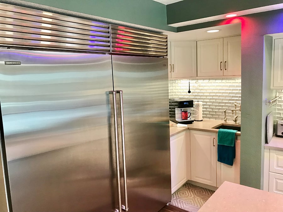 Huge refrigerator and freezer