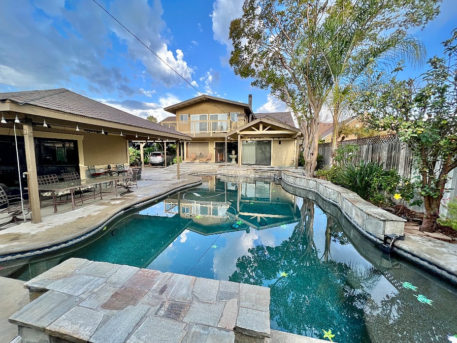 Beautiful backyard