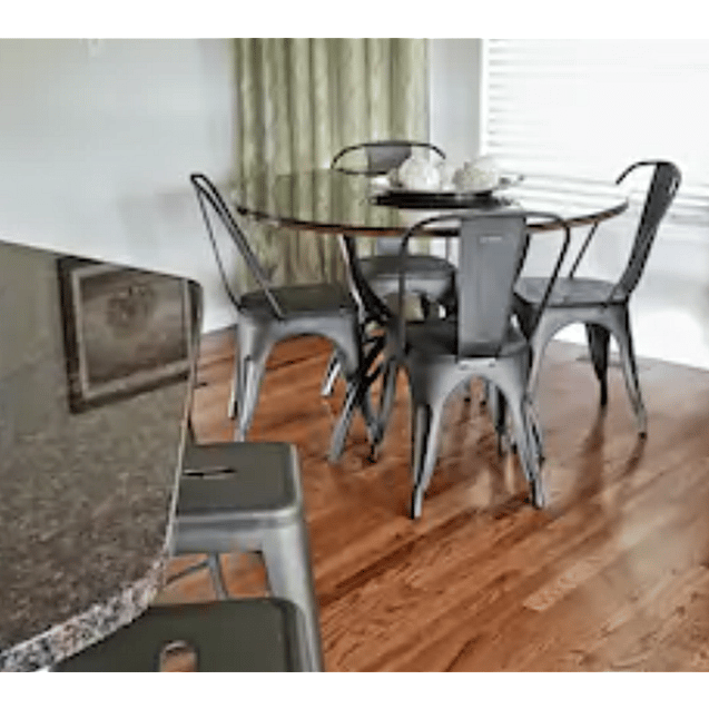Shared Space: Bar Area seats 4. Kitchen nook seats 4.