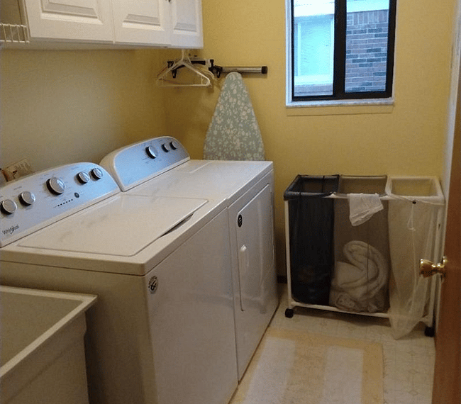 This is the laundry.. it is upstairs as well