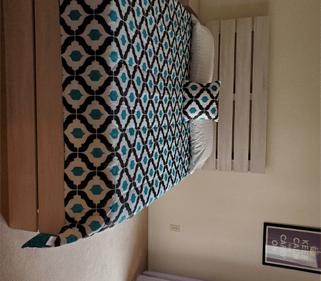 Main floor bedroom features new queen bed and furnitureSeconf floor bedroom closet.