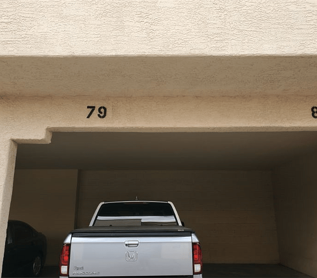 Covered parking.