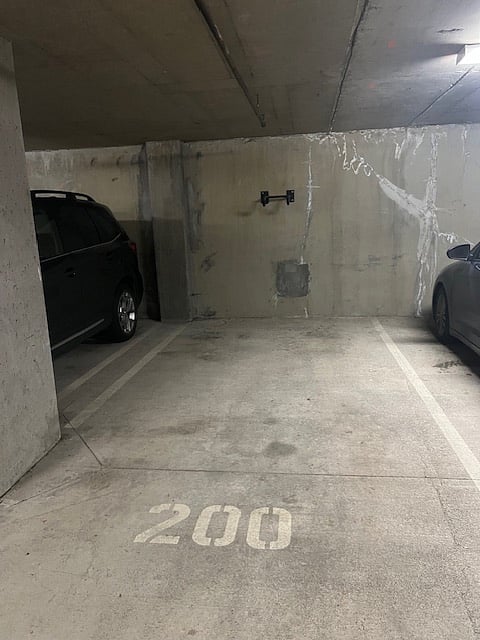 Secure in-building parking with bike rack