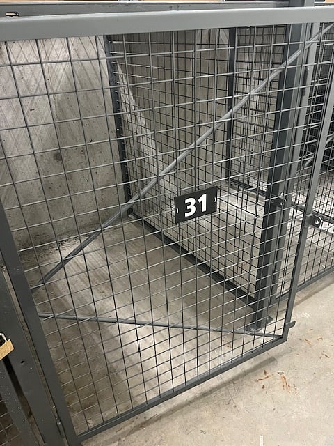 Secure in-building storage