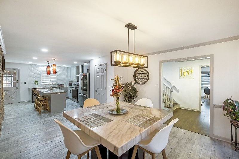 Sleek, modern kitchen with premium appliances and ample counter space.