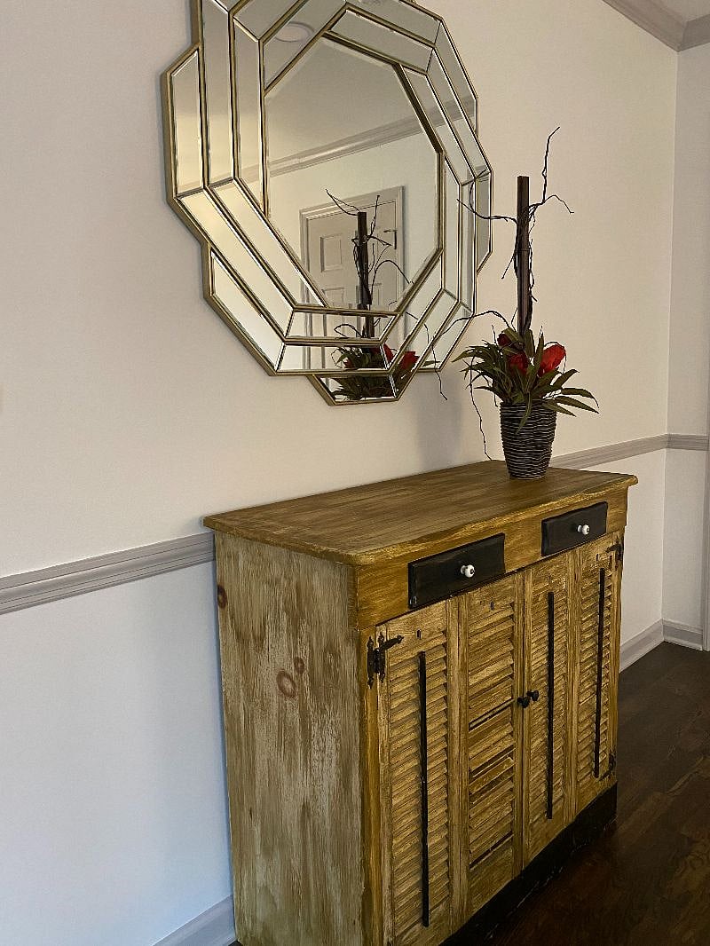 Spacious dresser  perfect for keeping clothes neat and organized.