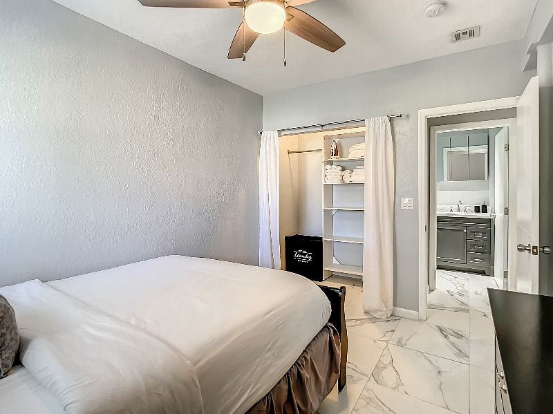 Here is the back view of Room A. As you can see, there's slightly more space, and has all the same essentials included.