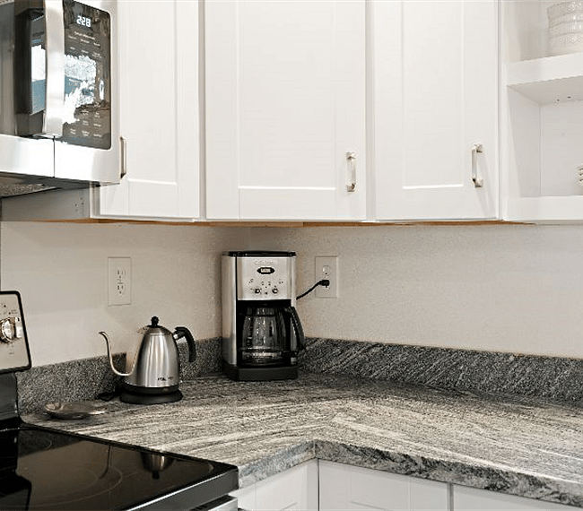 Coffee maker and electric kettle.