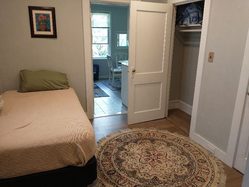 2 very big closets in the little bedroom. Nice new floor here too.