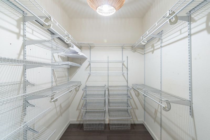 Huge walk in closet.