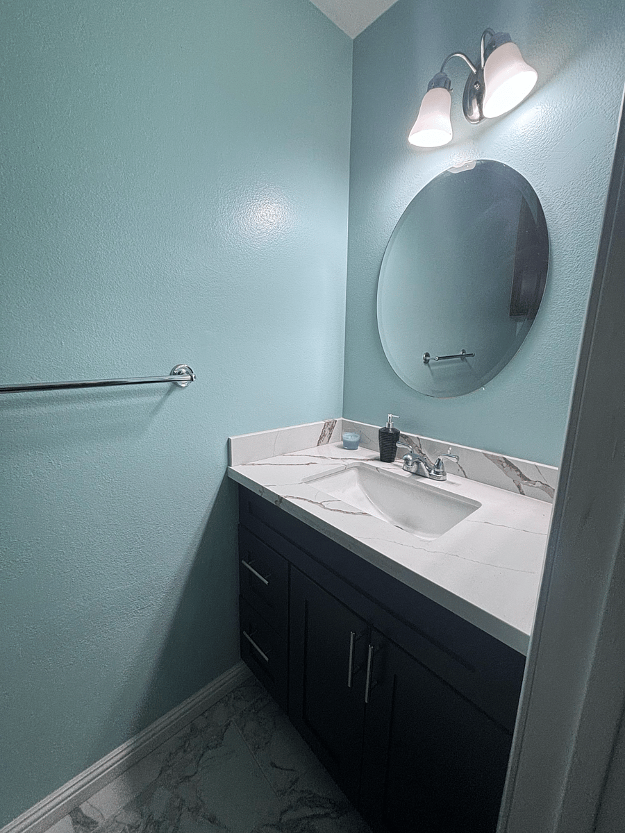 1/2 bathroom downstairs