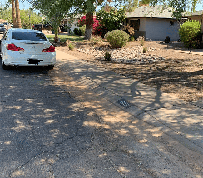 Free Parking on side of street in front of main house.