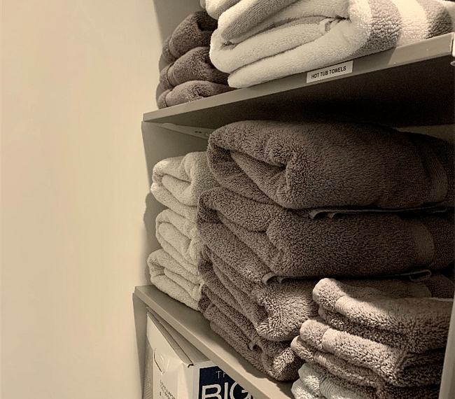 Soft plush towels.