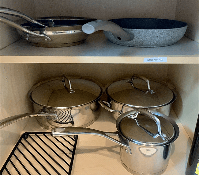 Pots and pans.