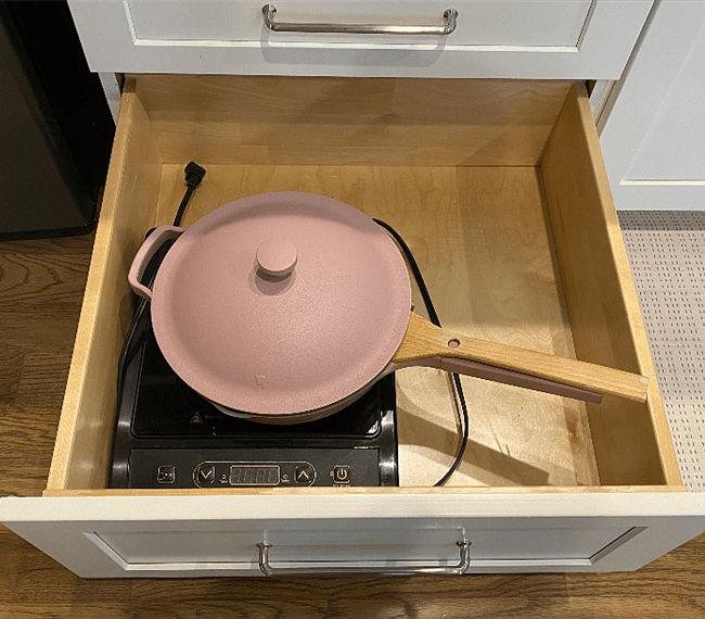 Induction cooktop and our place everything pan