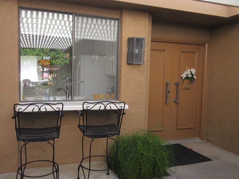 Front door and passthrough to kitchen