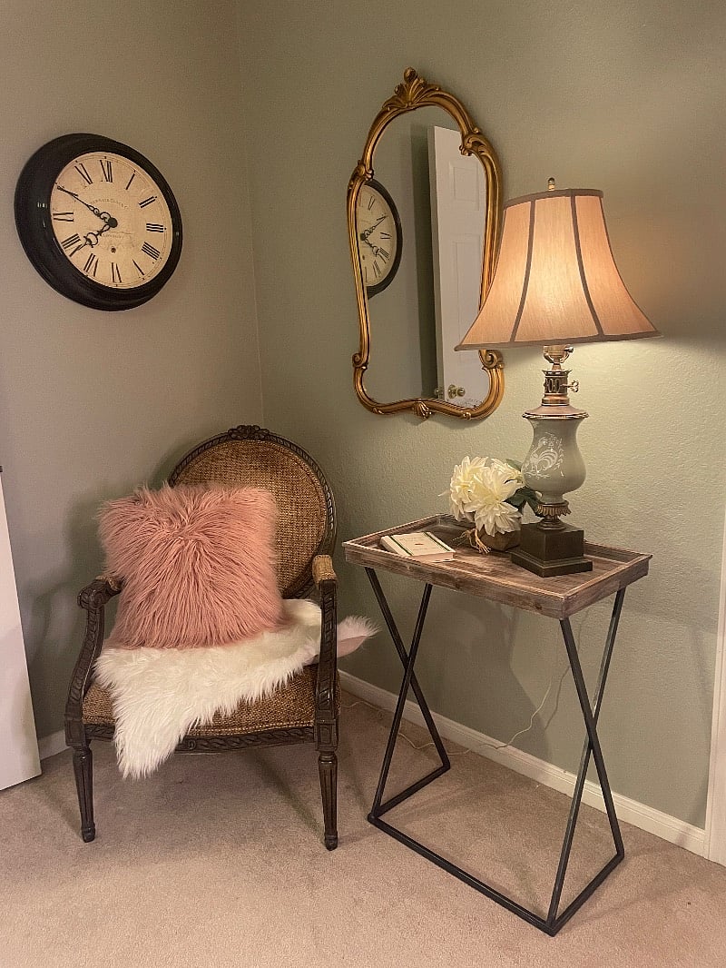 Cozy reading nook