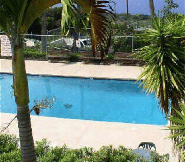 Sparkling swimming pool