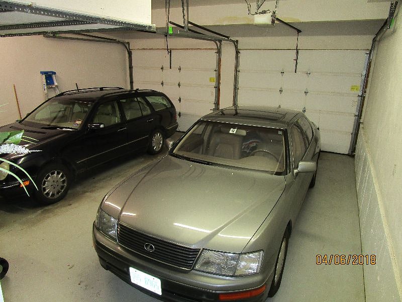 interior of two car attached garage 