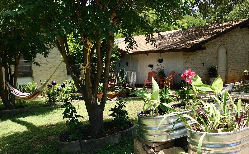 Front of the home including my above ground gardens
