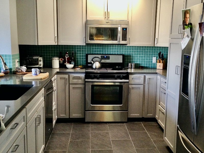 Remodeled kitchen.