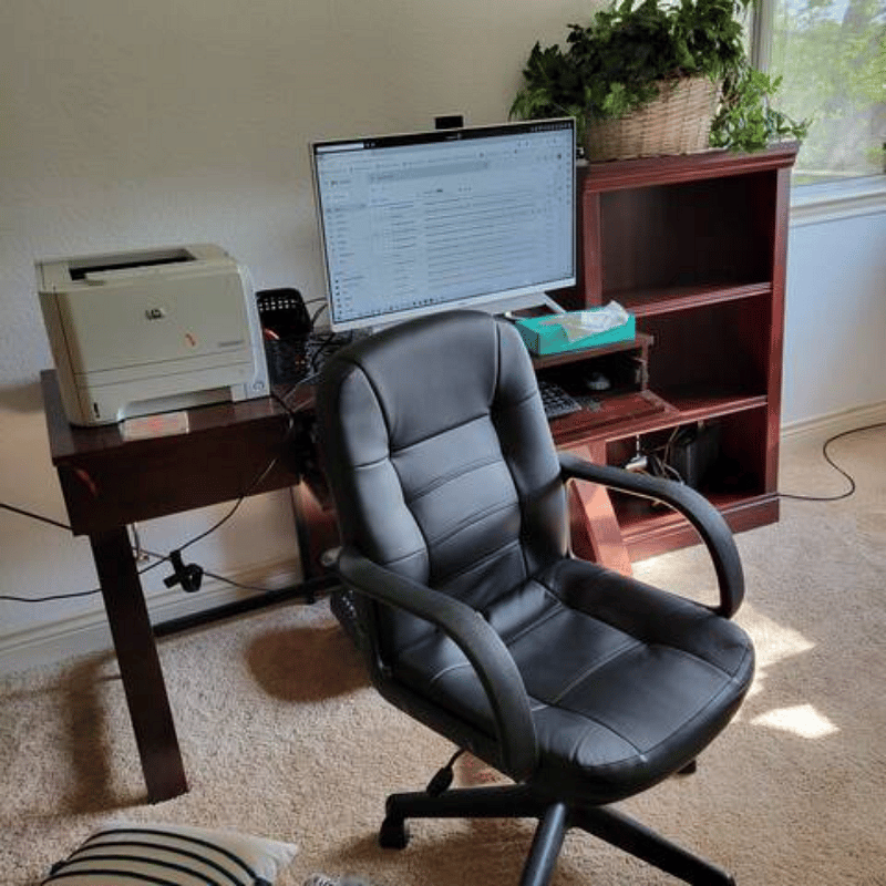 Desk and Computer Chair