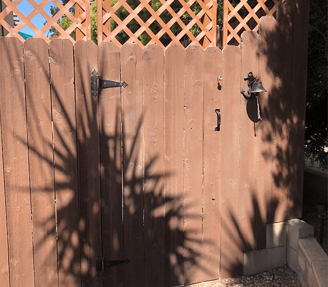 Private gated entrance