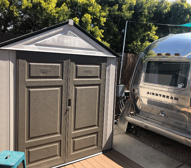 Patio and shed