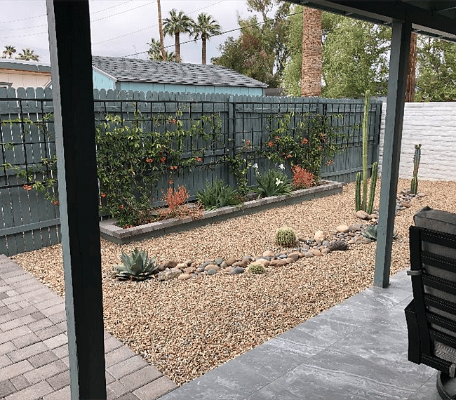 Your own flowering vine garden for your peaceful retreat.