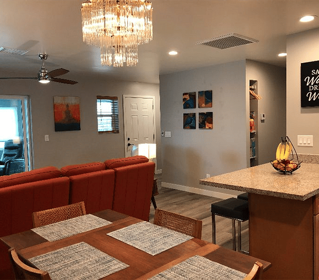 Open concept living room.