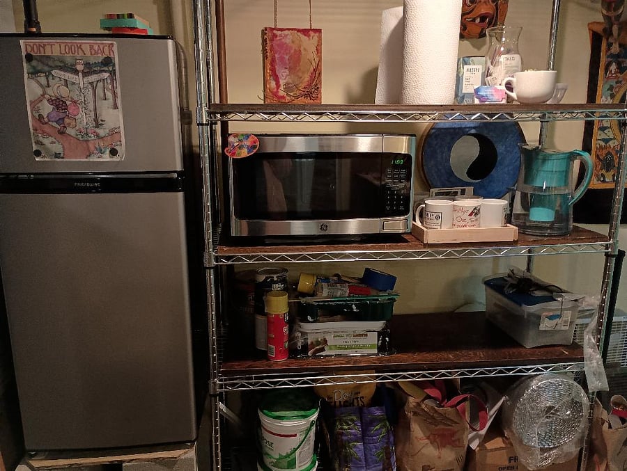 Your own fridge and microwave