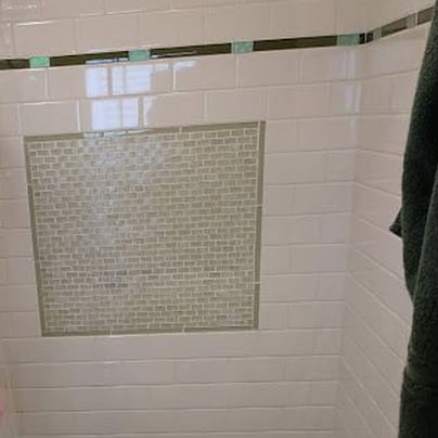 Great water pressure in this gorgeous shower