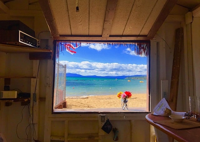 The Crystal clear Lake Tahoe, just a few minutes from the Cabin