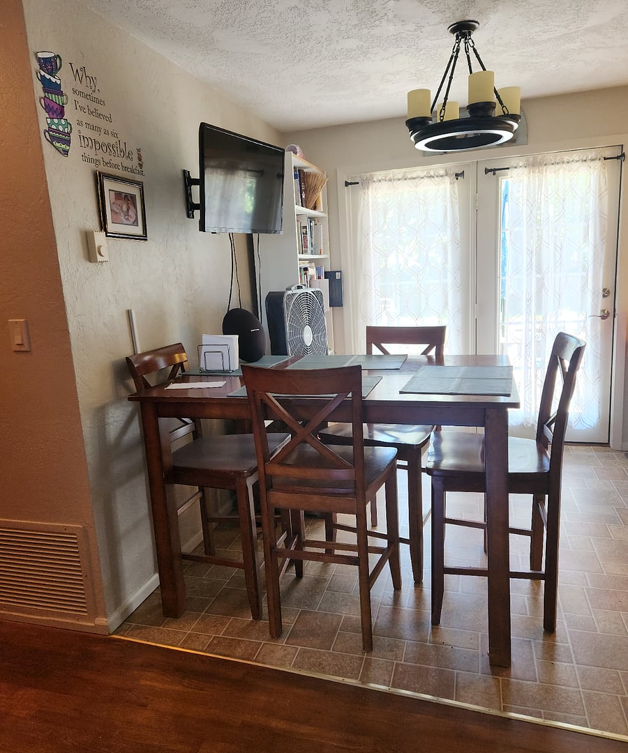 Dining room table.