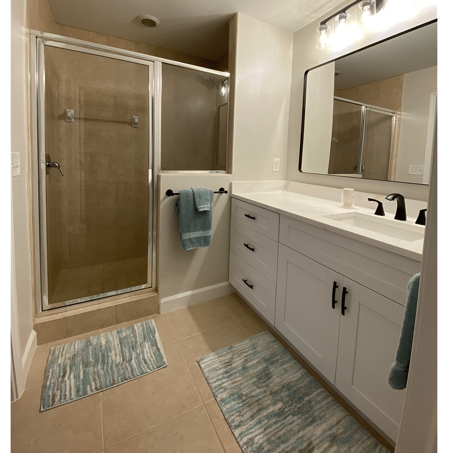 Master Bath with Shower and Separate Toilet Room