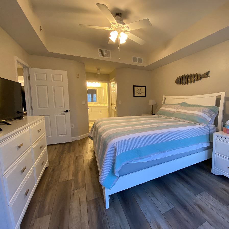Master Bedroom with King Bed and On Suite Bathroom