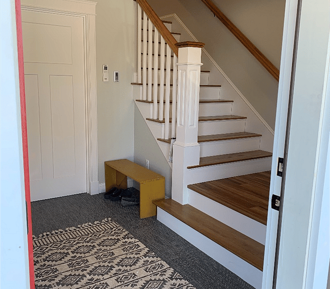 Mud room entry foyer.