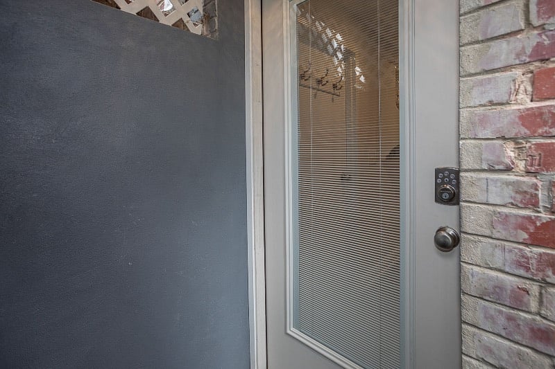 Private entrance.