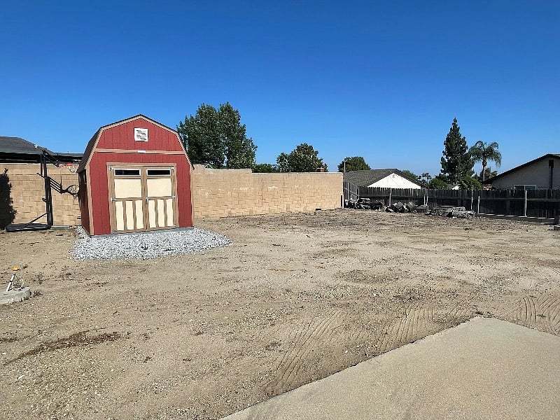 Back of property- lots of room for parking