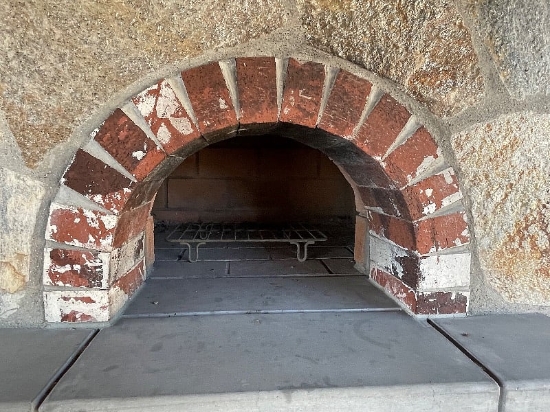 Stone fire Pizza oven outdoor