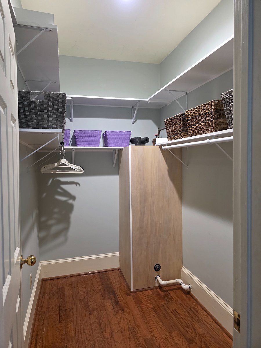 Large walk in closet