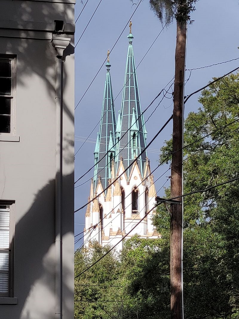 You can hear the church bells in the distance from St John's on Abercorn