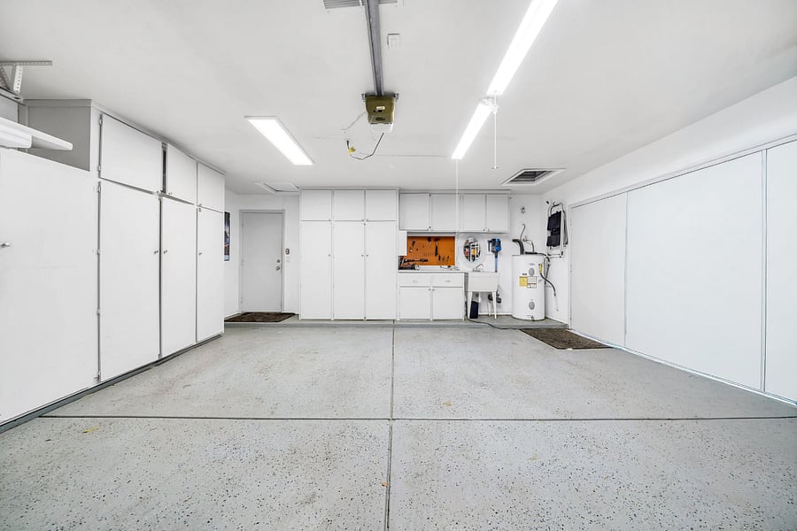 2 car garage, cabinets for storing - 1 cabinet space is assigned for all roommates. Extra large capacity Fridge/freezer in garage