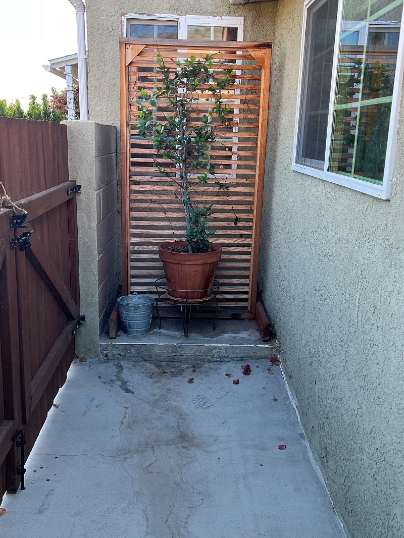 This is the front of the home as you enter the gated area. 