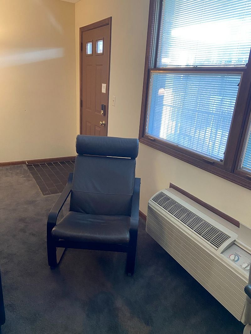 Sit down and relax