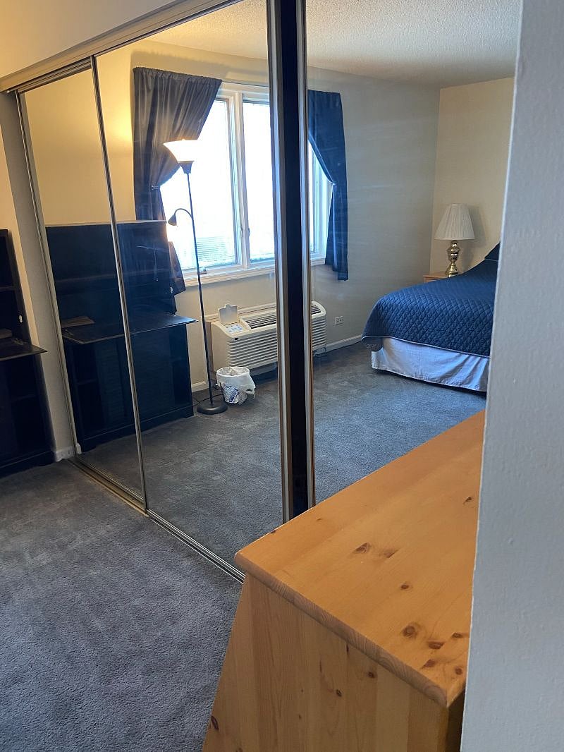 Large closet with hangers