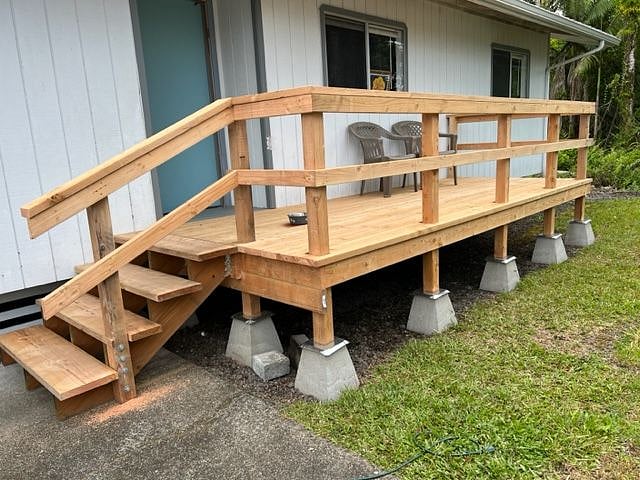 New 8 x 16'' front deck.