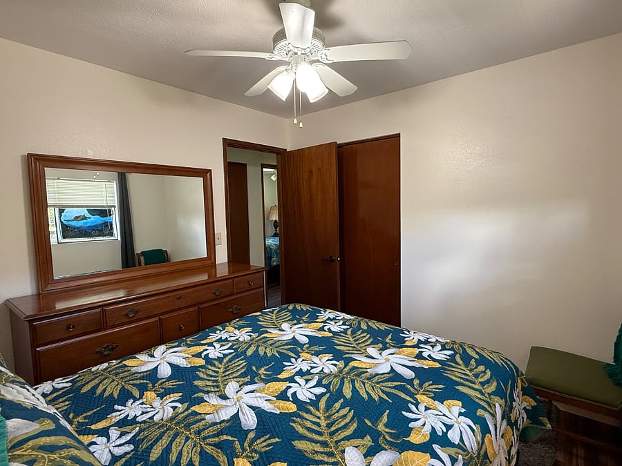 Bedroom #3, newly redecorated.